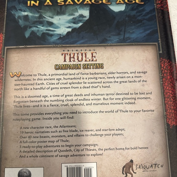 PRIMEVAL THULE CAMPAIGN SETTING.
BAKER,NOONAN, SCHUBERT (Pathfinder) Book. - Picture 10 of 11